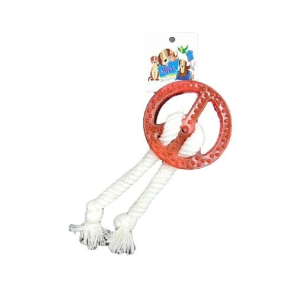 Mrv Pet Köpek Oyun Halatı Stres İpi Diş Kaşıma Halatı (Kırmızı)