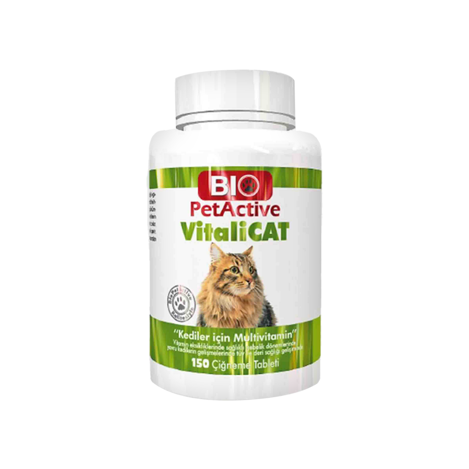 Bio PetActive Vitalicat Kediler İçin Multivitamin Tablet (150'li)