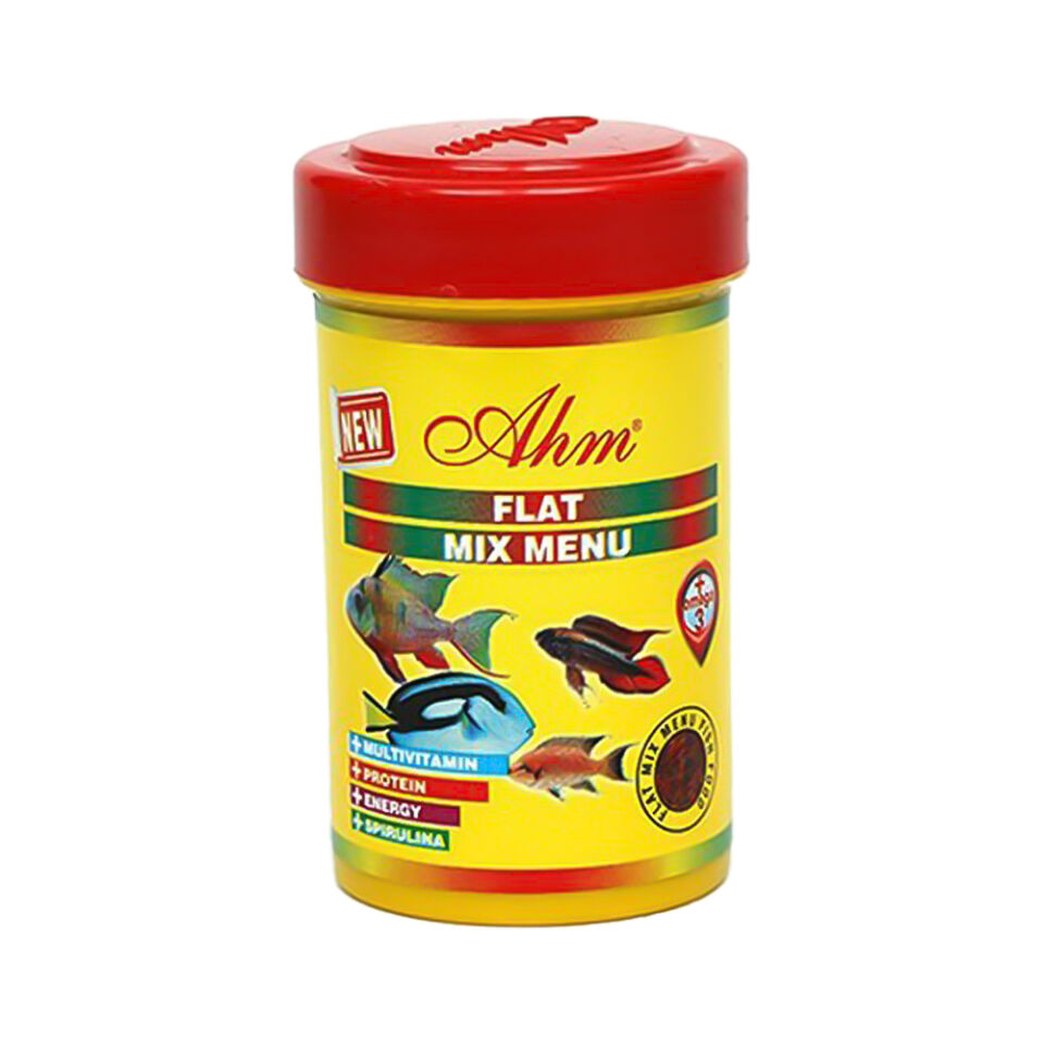Ahm Flat Mix Menü Balık Yemi (100 ml)