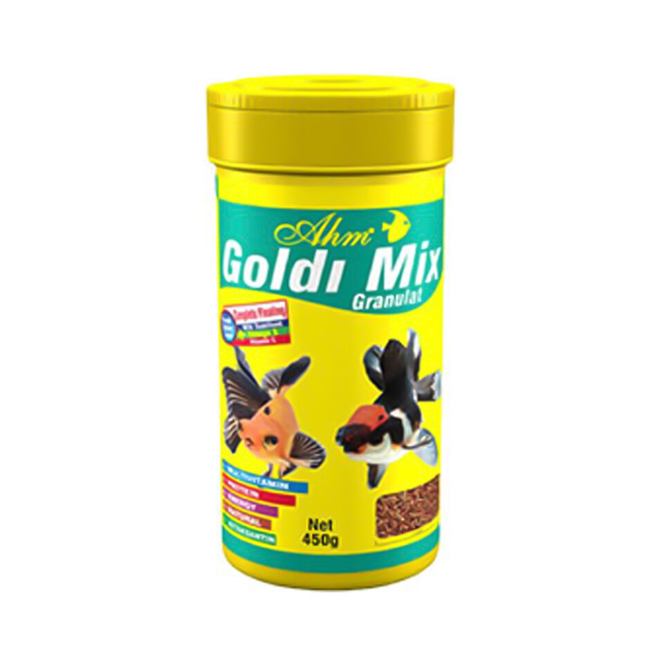 Ahm Goldi Mix Granulat Balık Yemi (100 ml)