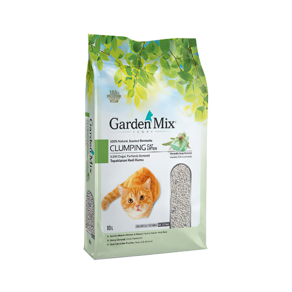 Garden Mix Bentonit Marsilya Sabunlu Kalın Taneli Kedi Kumu (10 L)