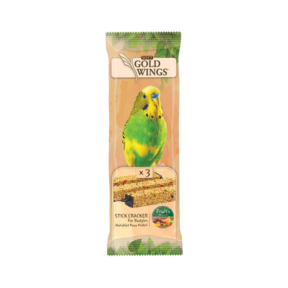Gold Wings Meyveli Muhabbet Kuşu Krakeri (3 x 10 g)