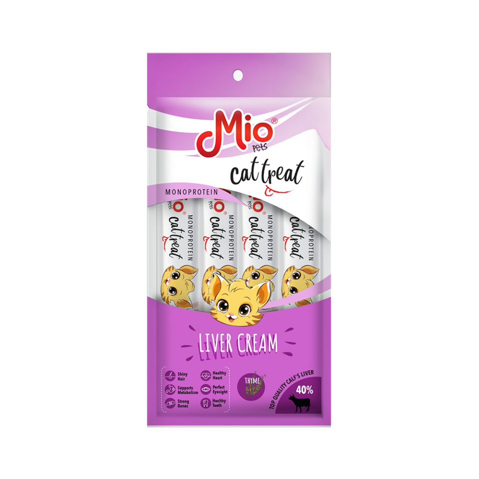 Mio Ciğer Etli Kedi Ödül Kreması (4 x 15 g)