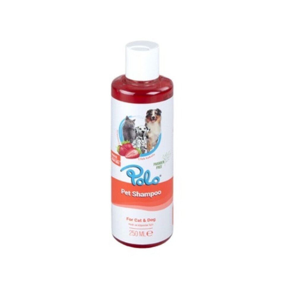 Polo Çilek Kokulu Kedi ve Köpek Şampuanı (250 ml)