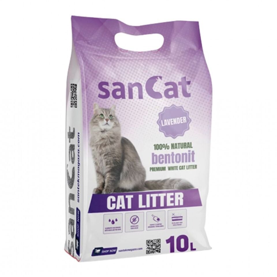 Sancat Lavantalı İnce Taneli Kedi Kumu 5 Lt