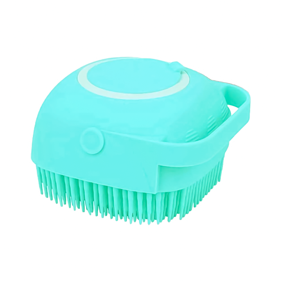 Hepsipatili Şampuan Hazneli Silikon Banyo Fırçası