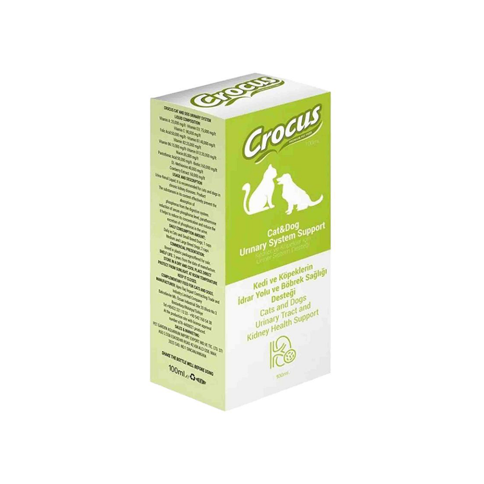 Crocus Kedi ve Köpek Üriner Sistem Destek (100 ml)