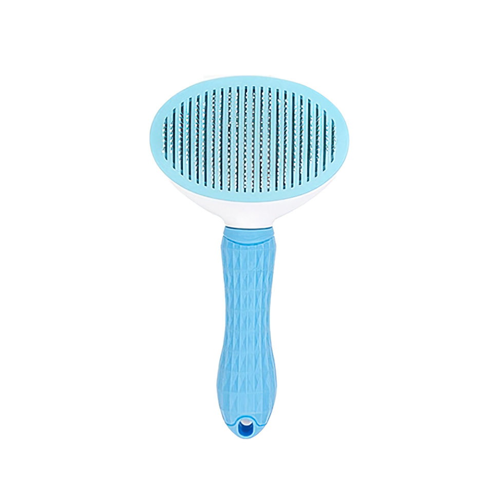 Clean Basmalı Kedi ve Köpek Tarağı Mavi