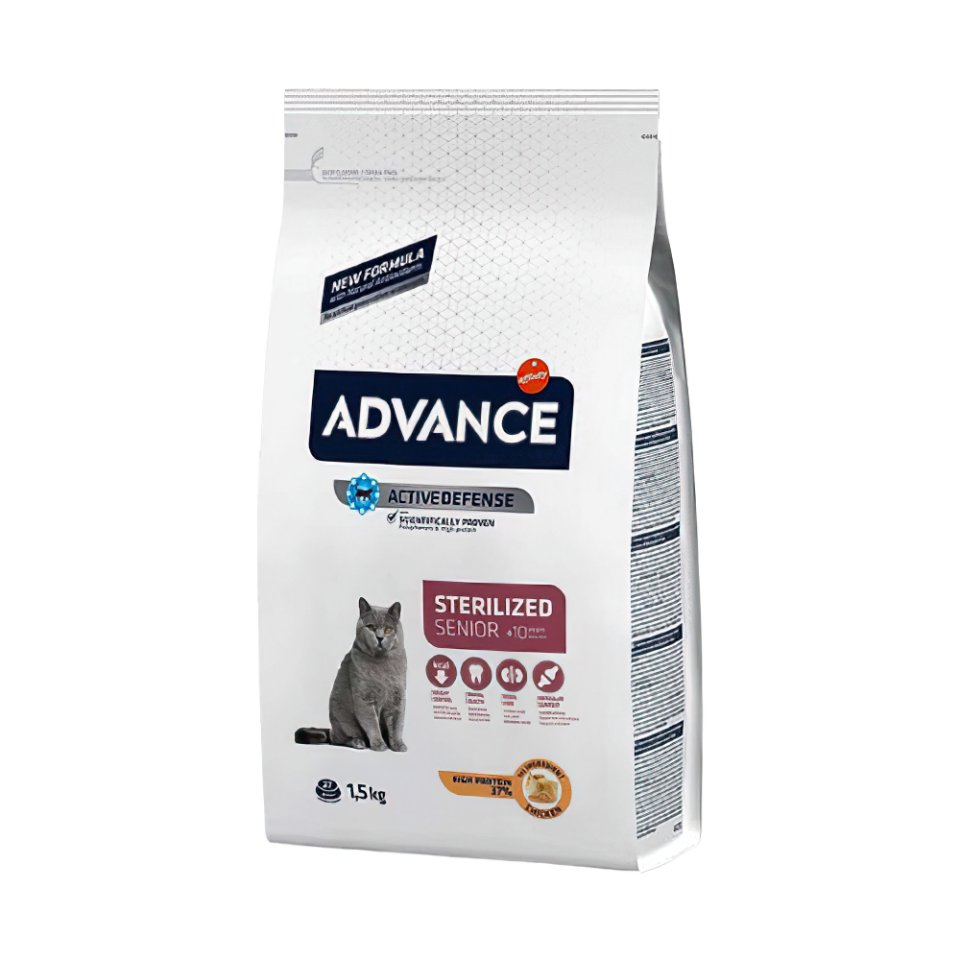 Advance Tavuk Etli ve Arpalı Kısırlaştırılmış Yaşlı Kedi Maması (1,5 kg)