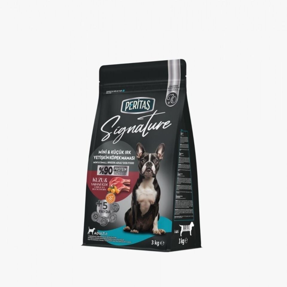 Peritas Kuzu Etli Mini ve Küçük Irk Yetişkin Köpek Maması (3 kg)