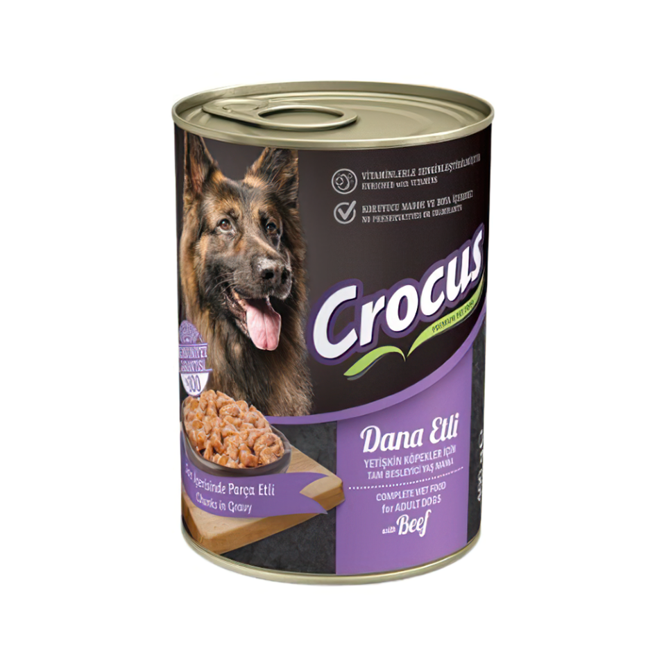 Crocus Dana Etli Yetişkin Köpek Konserve Maması (400 g)