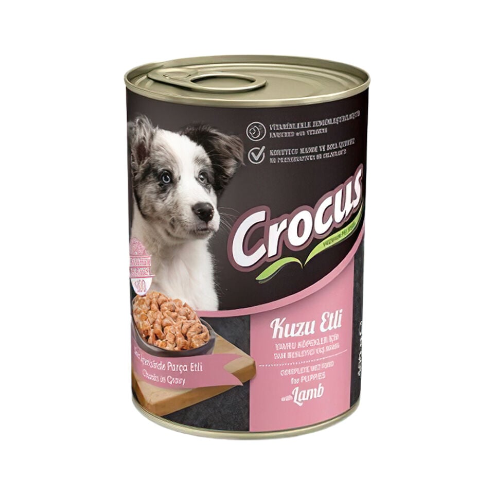 Crocus Kuzu Etli Yavru Köpek Konserve Maması (400 g)