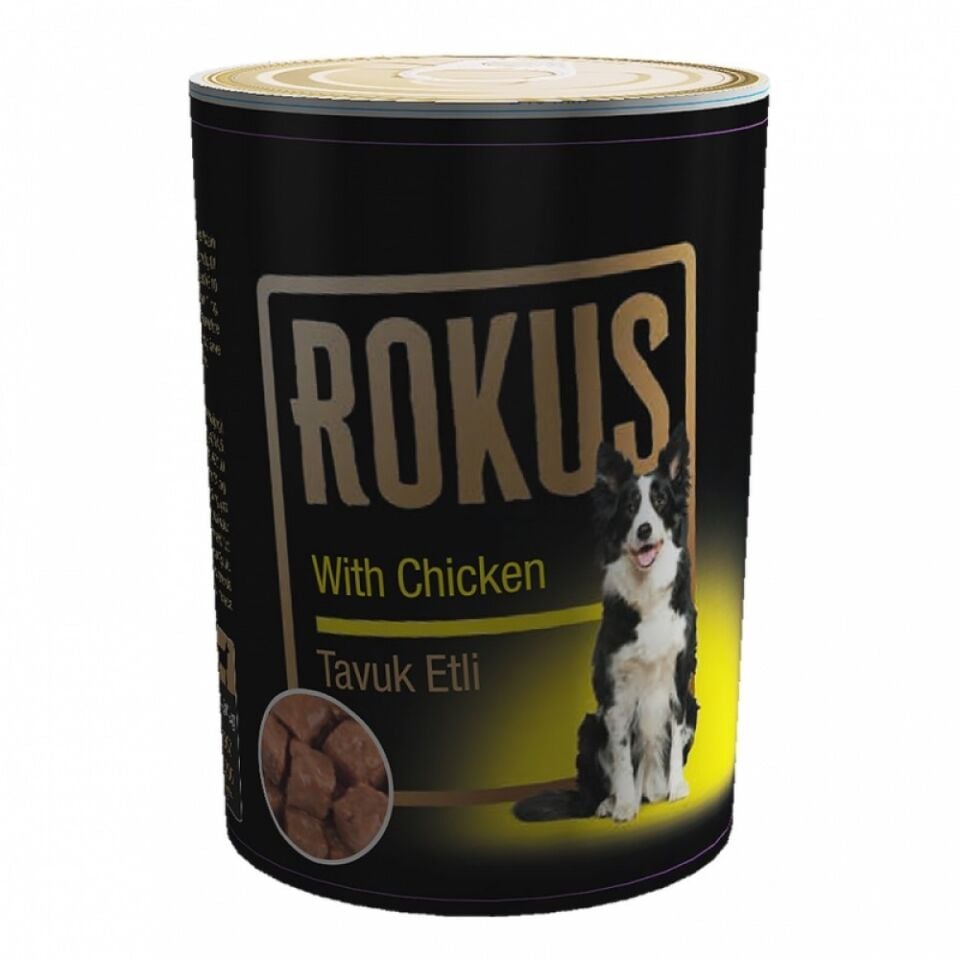 Rokus Tavuk Etli Köpek Konserve Maması (410 g)