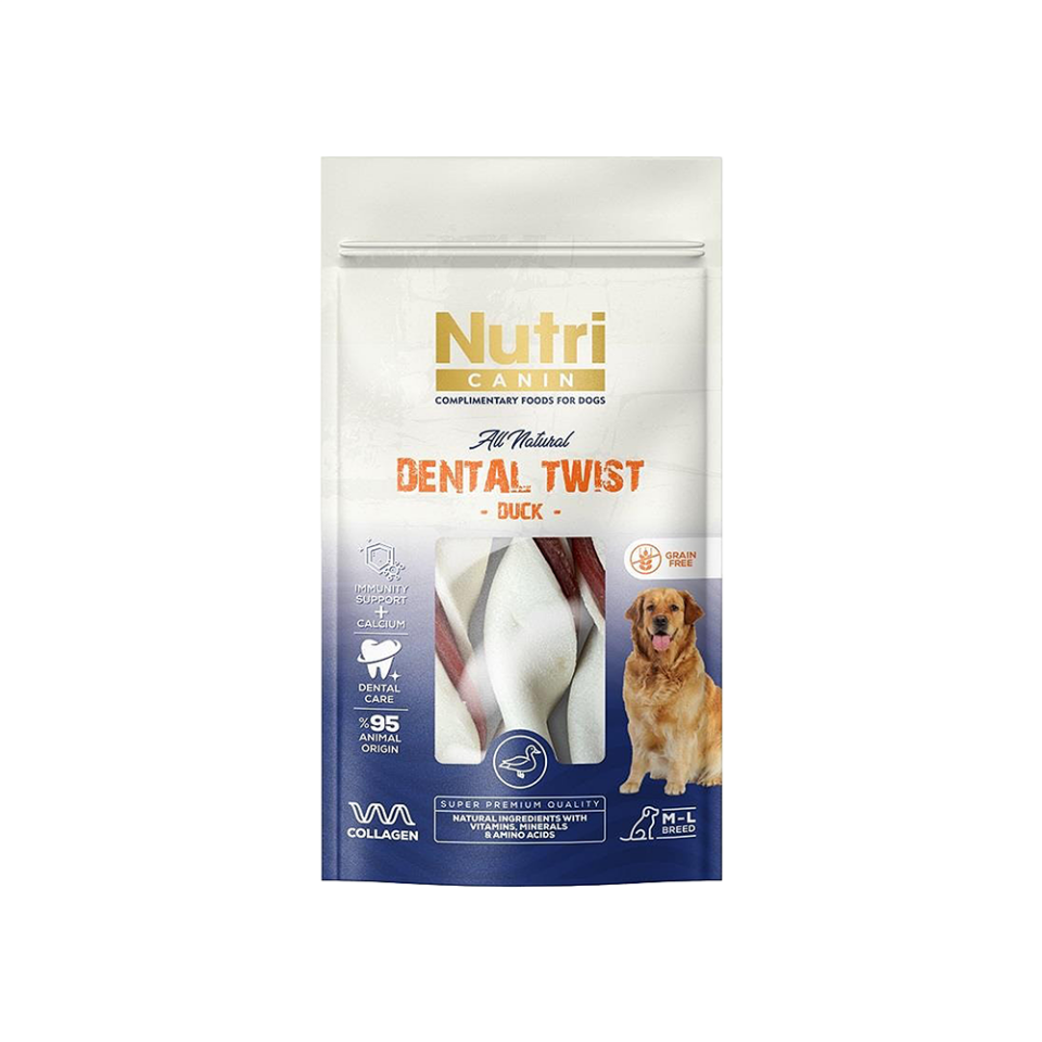 Nutri Canin Ördek Etli Dental Köpek Ödül Kemiği (80 g)