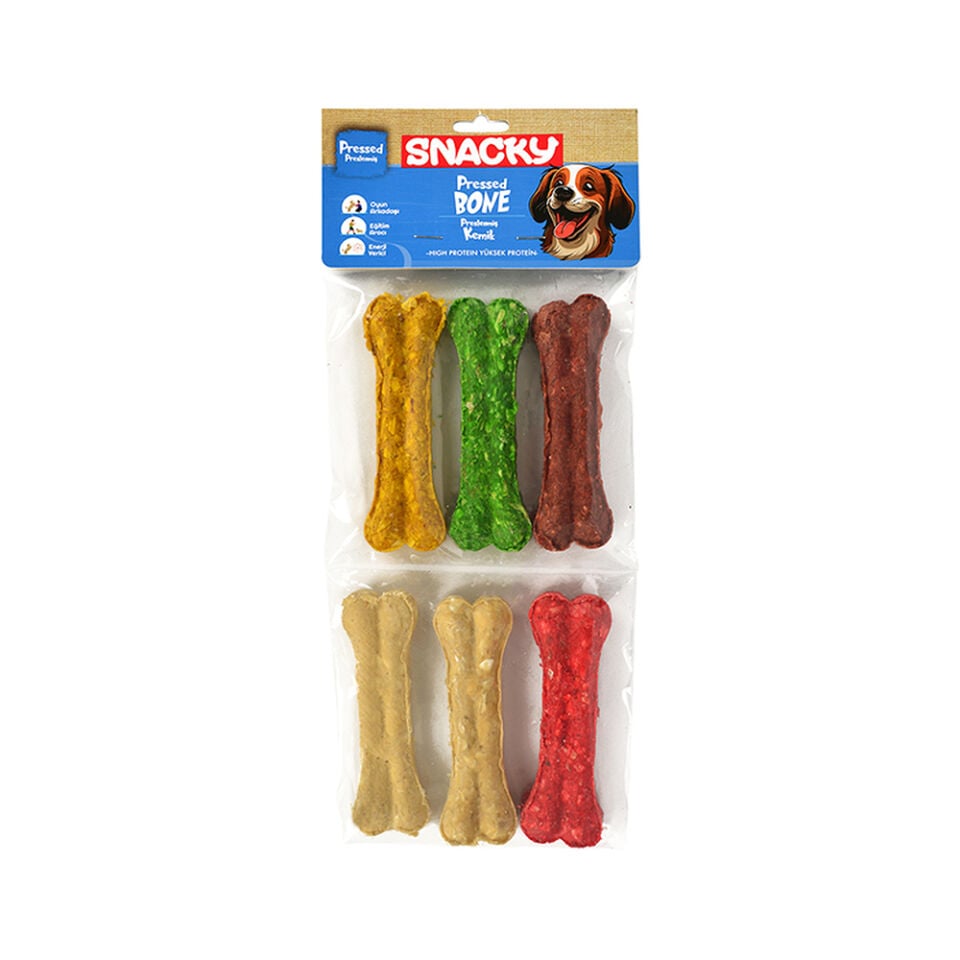 Snacky Munchy Press Köpek Ödül Kemiği (6'lı)
