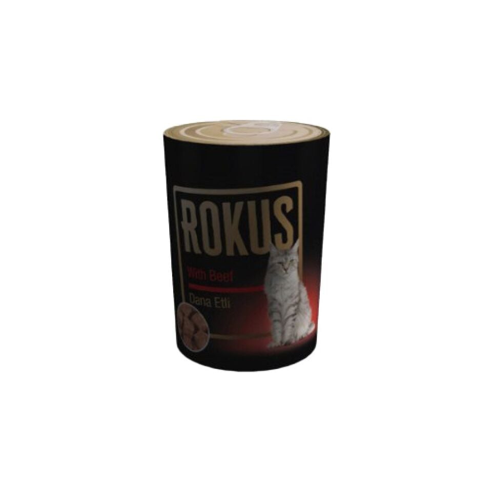 Rokus Dana Etli Yetişkin Kedi Konserve Maması (410 g)