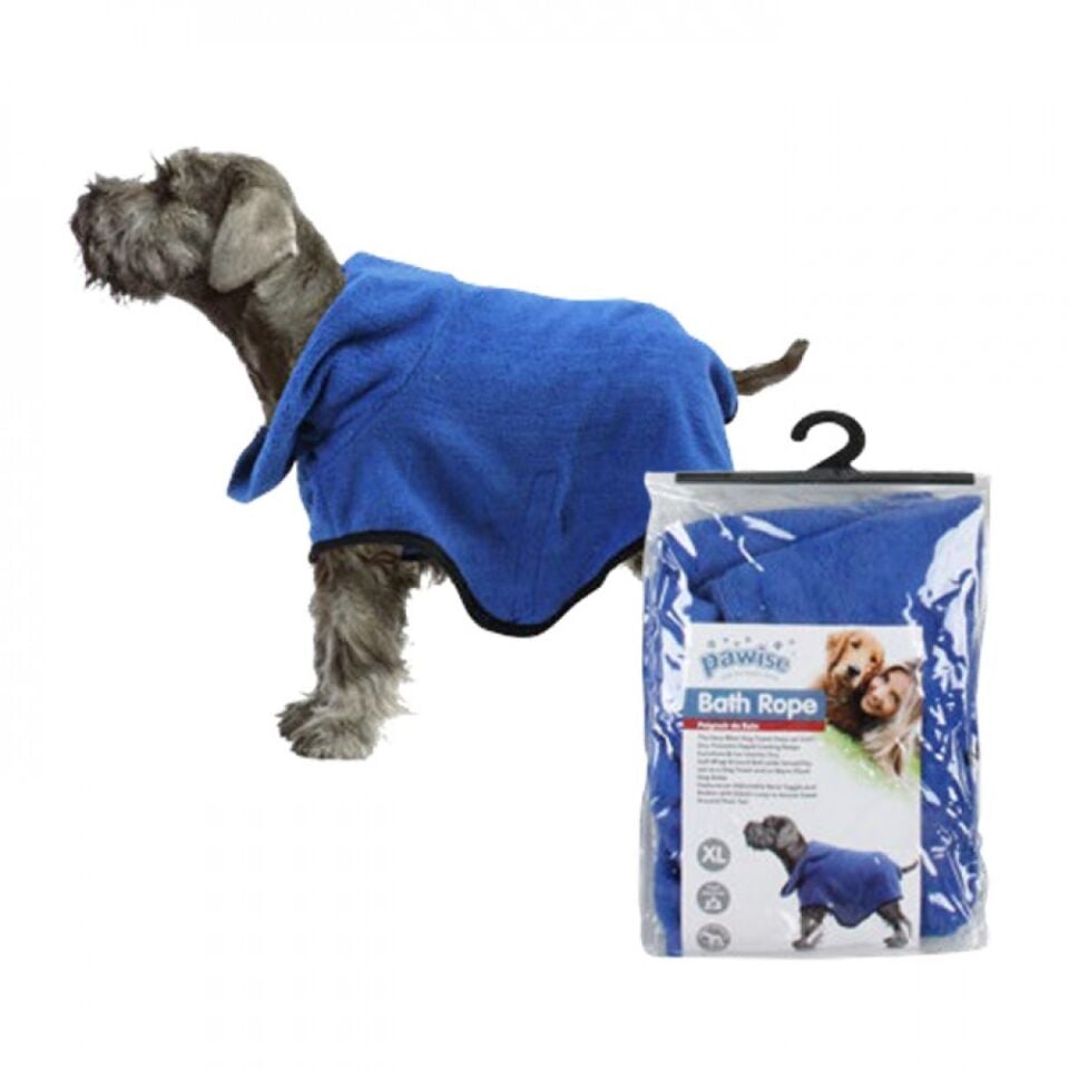 Pawise Köpek Bornozu Small Mavi (50x29cm)