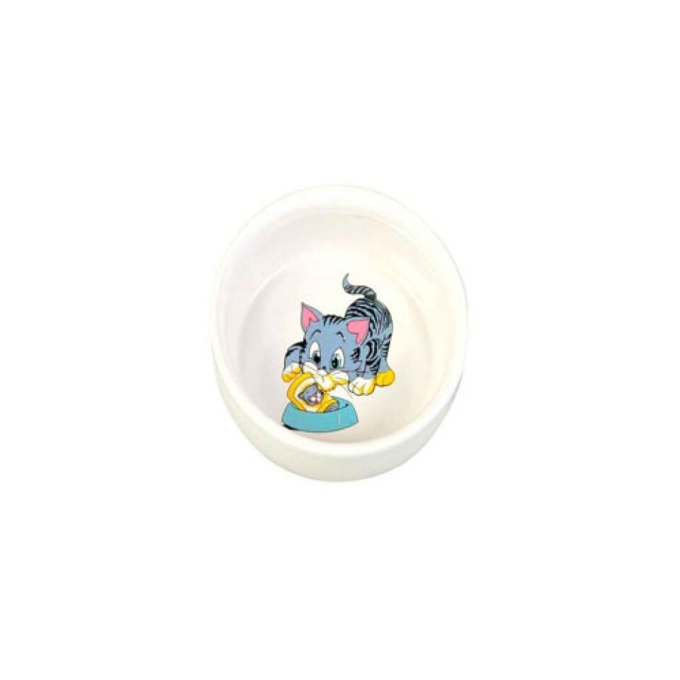 Trixie Kedi Seramik Mama ve Su Kabı (11 cm)