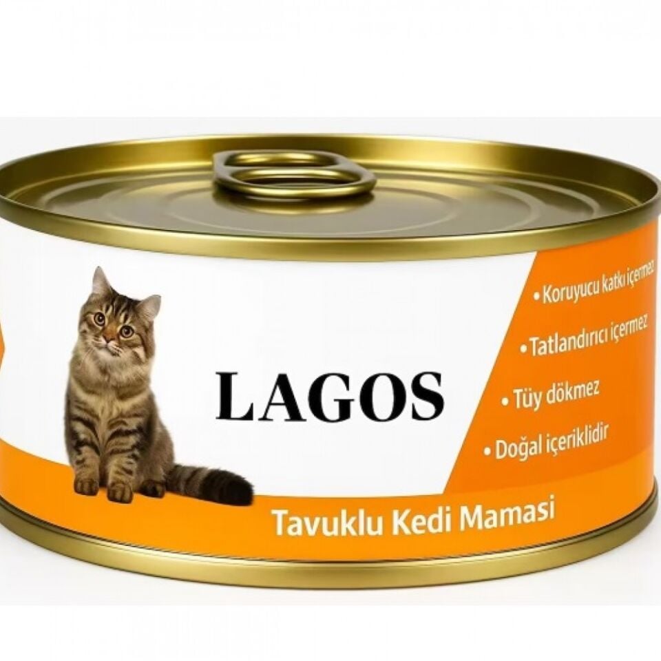 LAGOS TAVUKLU KEDİ KONSERVE (160 GR)