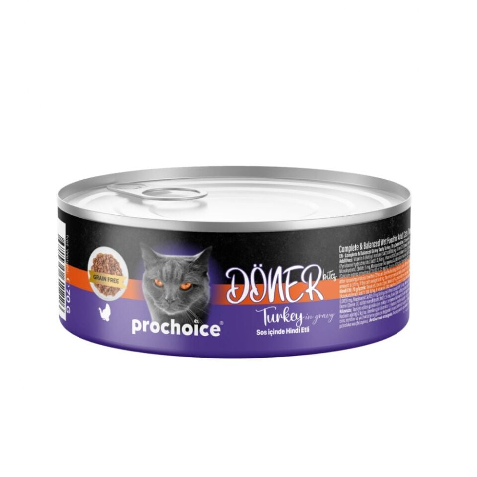 PROCHOICE DÖNER BİTES ADULT CAT TURKEY 70GR