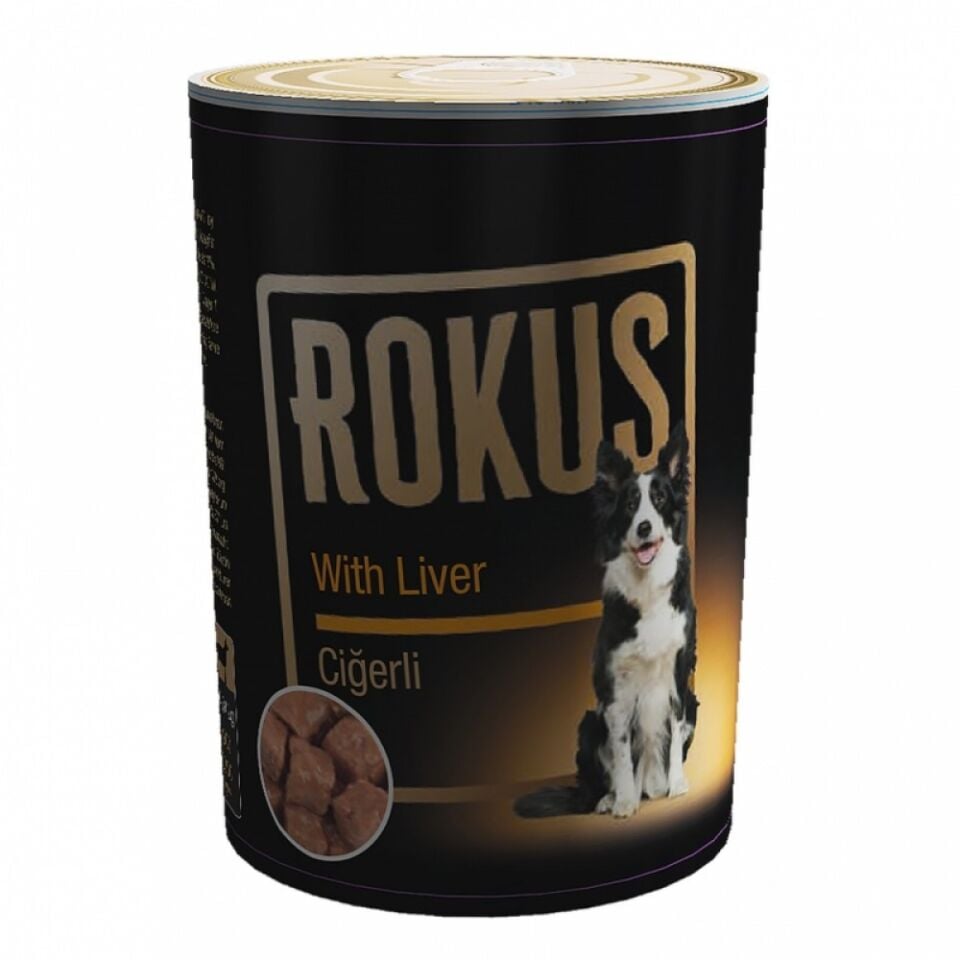 Rokus Ciğer Etli Köpek Konserve Maması (410 g)