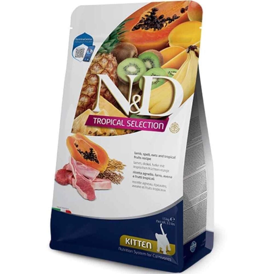 N&D Tropical Kuzu Etli Yavru Kedi Maması (1,5 kg)