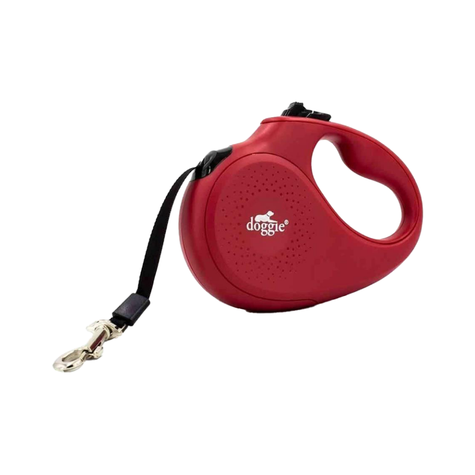 Doggie Master Otomatik Kırmızı Köpek Tasması M (25 kg)