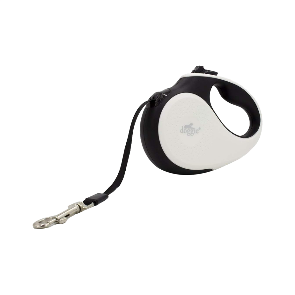 Doggie Otomatik Uzatma Tasması Soft Beyaz Xs (12 kg)