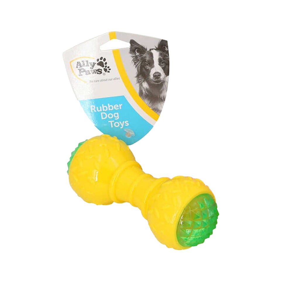 Ally Paws Köpekler İçin Işıklı Kauçuk Dambell (14 cm)